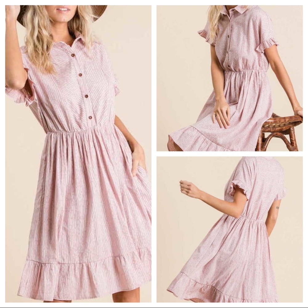 Pink Western Dress